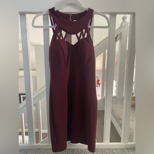 Red Midi Dress From Dillards, cute for homecoming